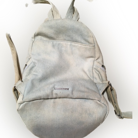 Rebecca Minkoff Denim Backpack with Cute Groovy Patches Small - Picture 16 of 16